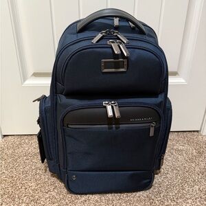 Briggs & Riley @work medium cargo navy backpack